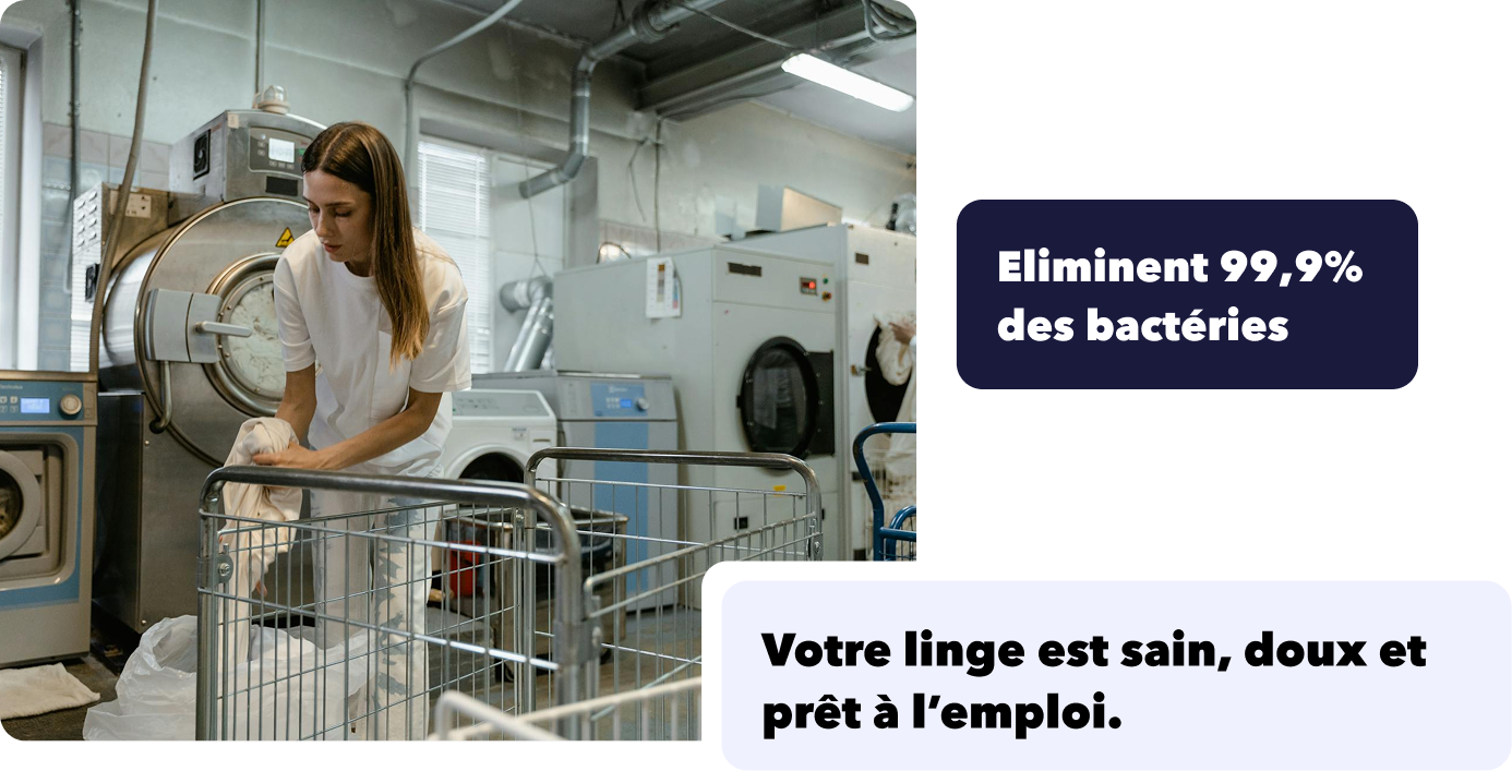 blanchisserie professionnelle pour les couettes et les draps